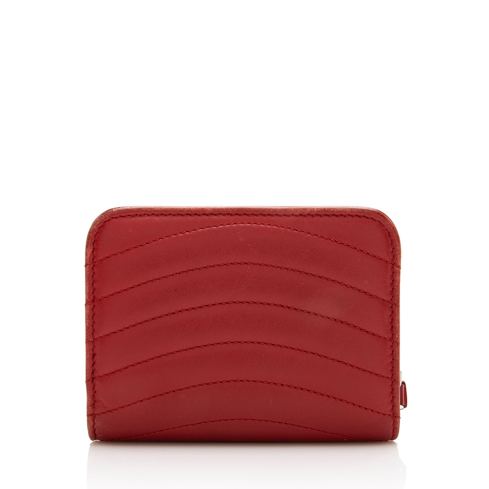 Louis Vuitton Calfskin New Wave Zippy Coin Wallet - FINAL SALE (SHF-18051)