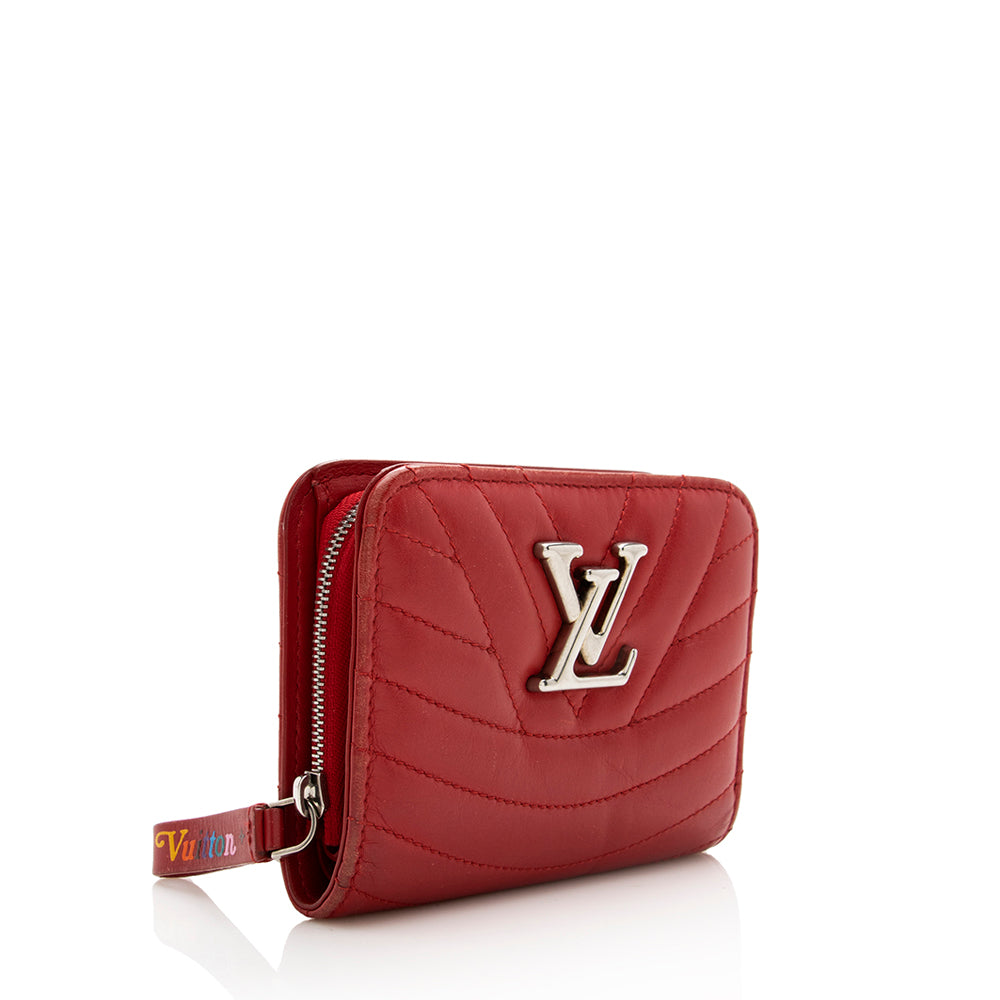 Louis Vuitton Calfskin New Wave Zippy Coin Wallet - FINAL SALE (SHF-18051)