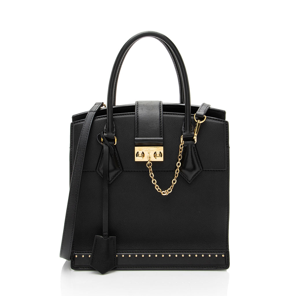 Louis Vuitton Calfskin Studded Marly PM Tote - FINAL SALE
