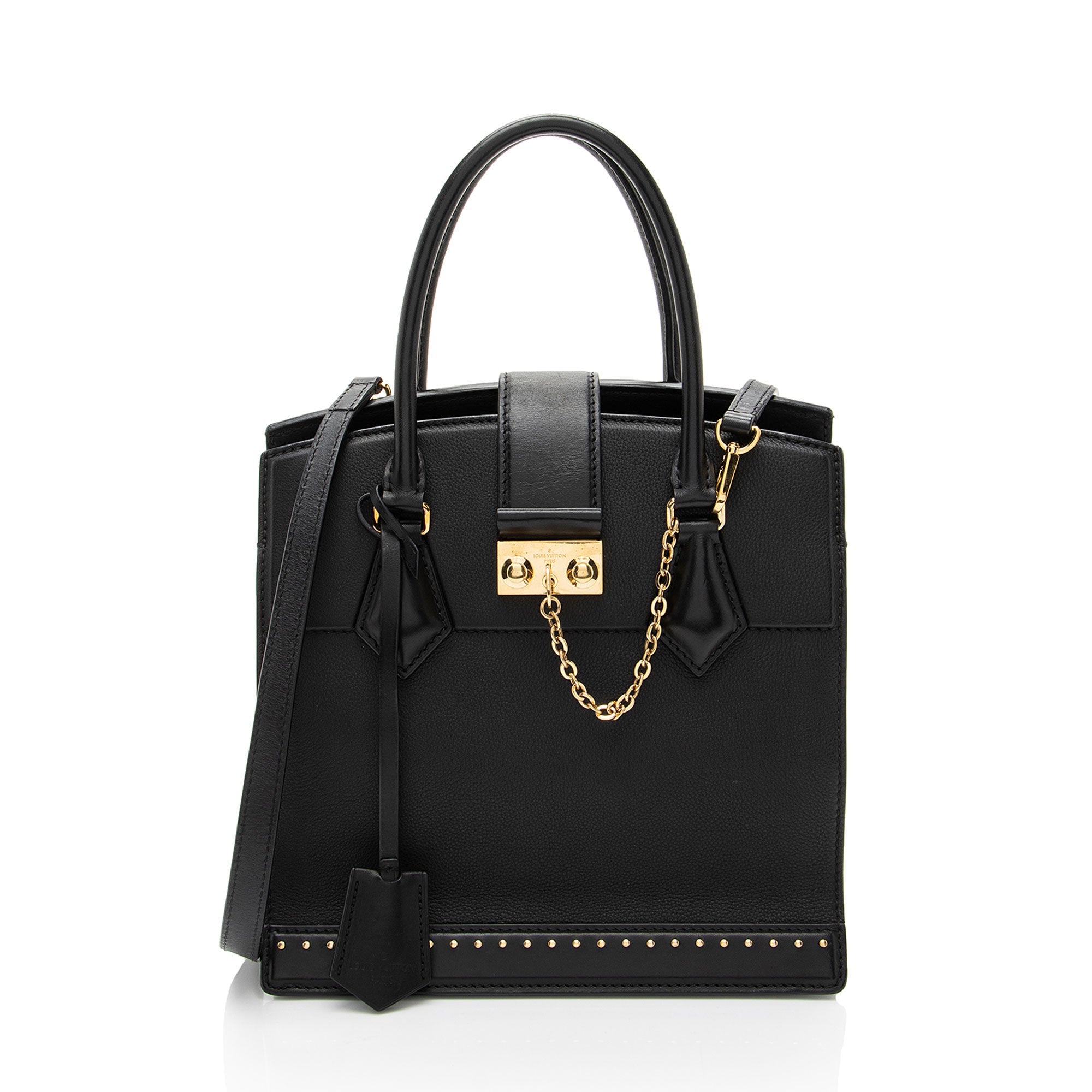 Louis Vuitton Calfskin Studded Marly PM Tote - FINAL SALE