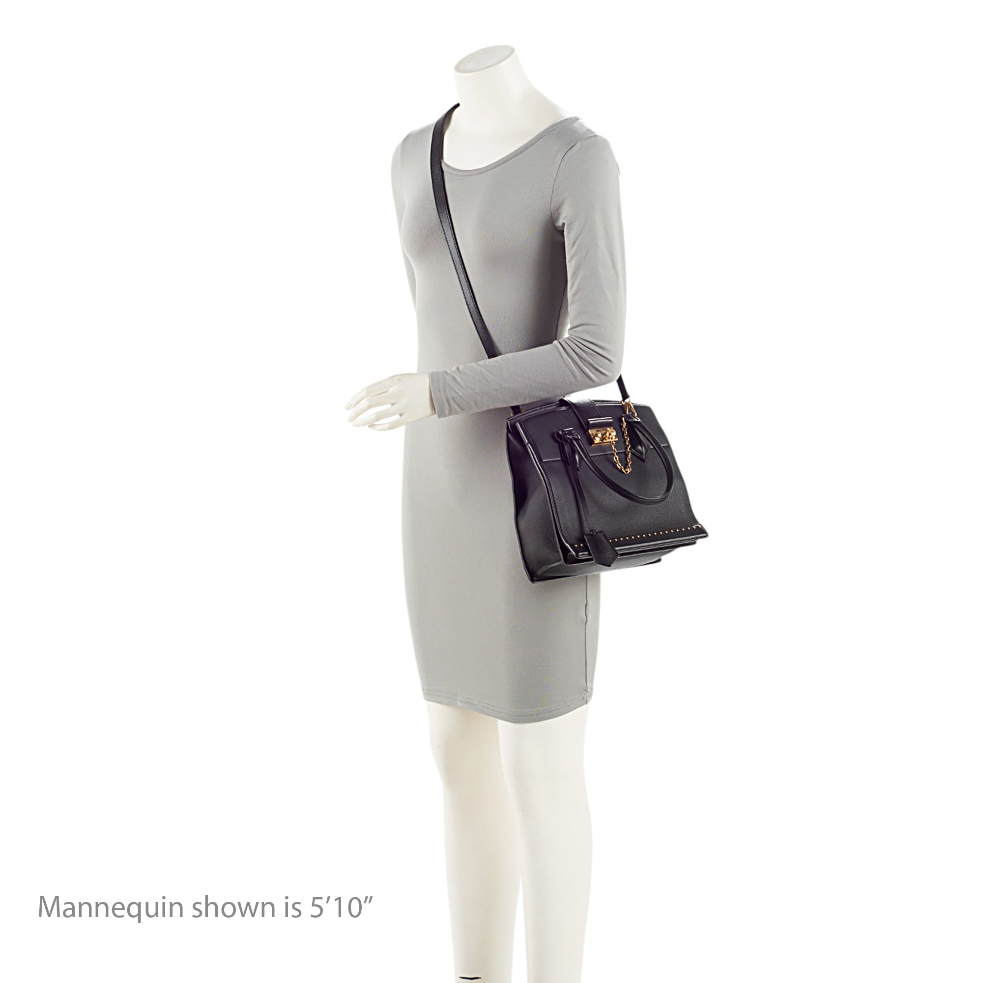 Louis Vuitton Calfskin Studded Marly PM Tote - FINAL SALE