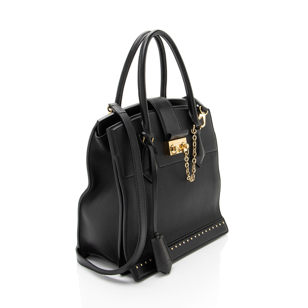 Louis Vuitton Calfskin Studded Marly PM Tote - FINAL SALE
