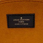Louis Vuitton Calfskin Tufted Monogram Canvas On My Side MM Tote (SHF-rALkar)