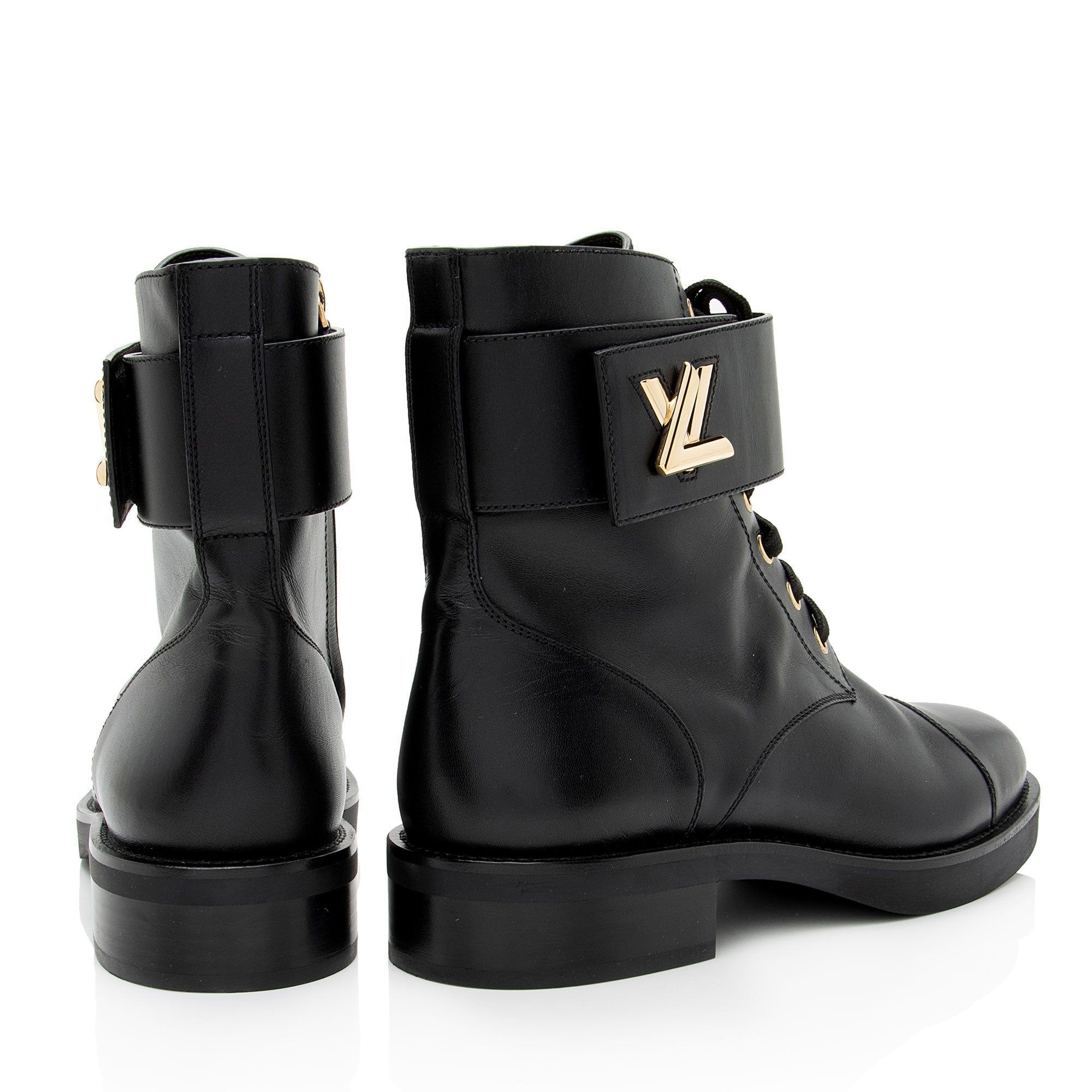 Louis Vuitton Calfskin Wonderland Ranger LV Twist Boots - Size 8.5 / 38.5