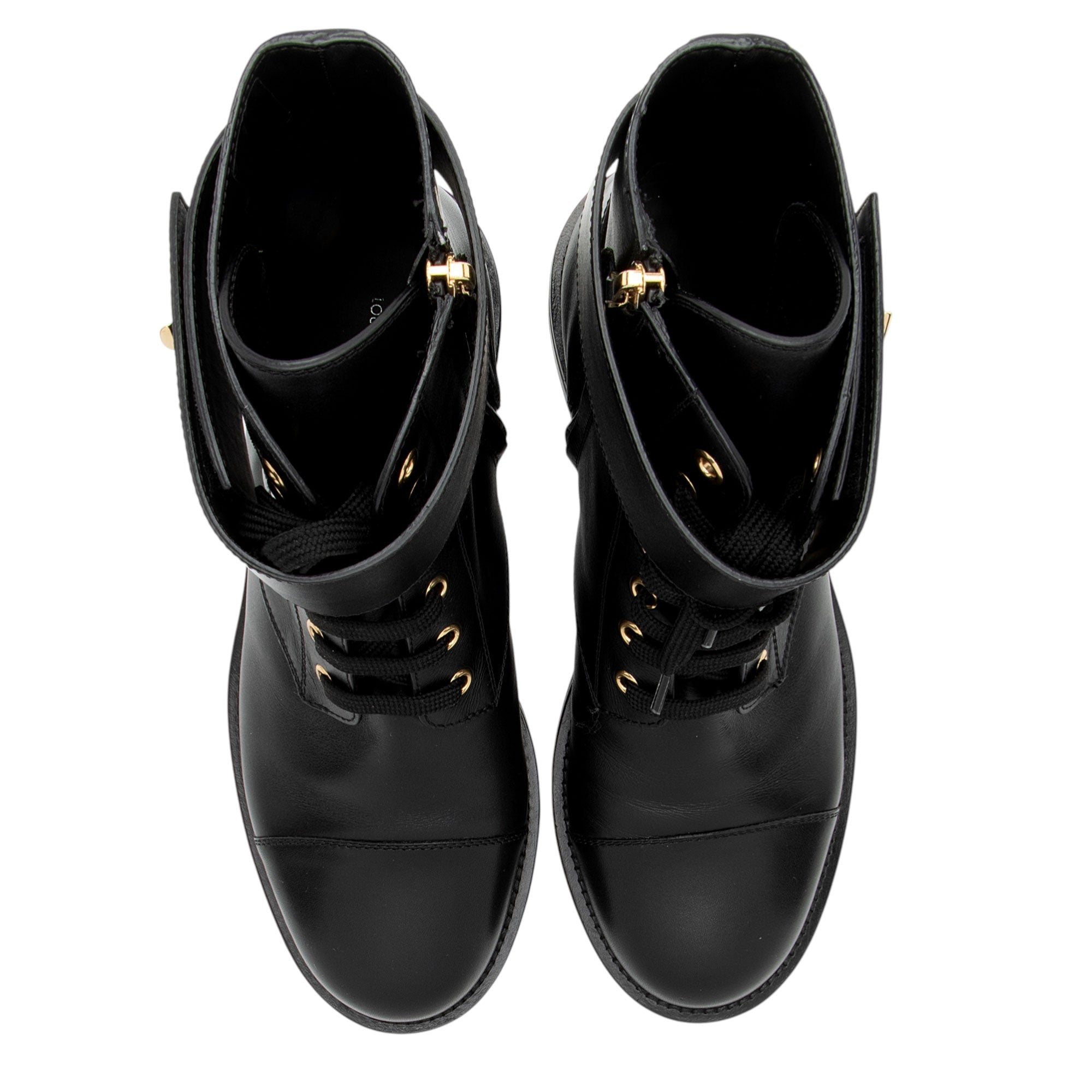 Louis Vuitton Calfskin Wonderland Ranger LV Twist Boots - Size 8.5 / 38.5