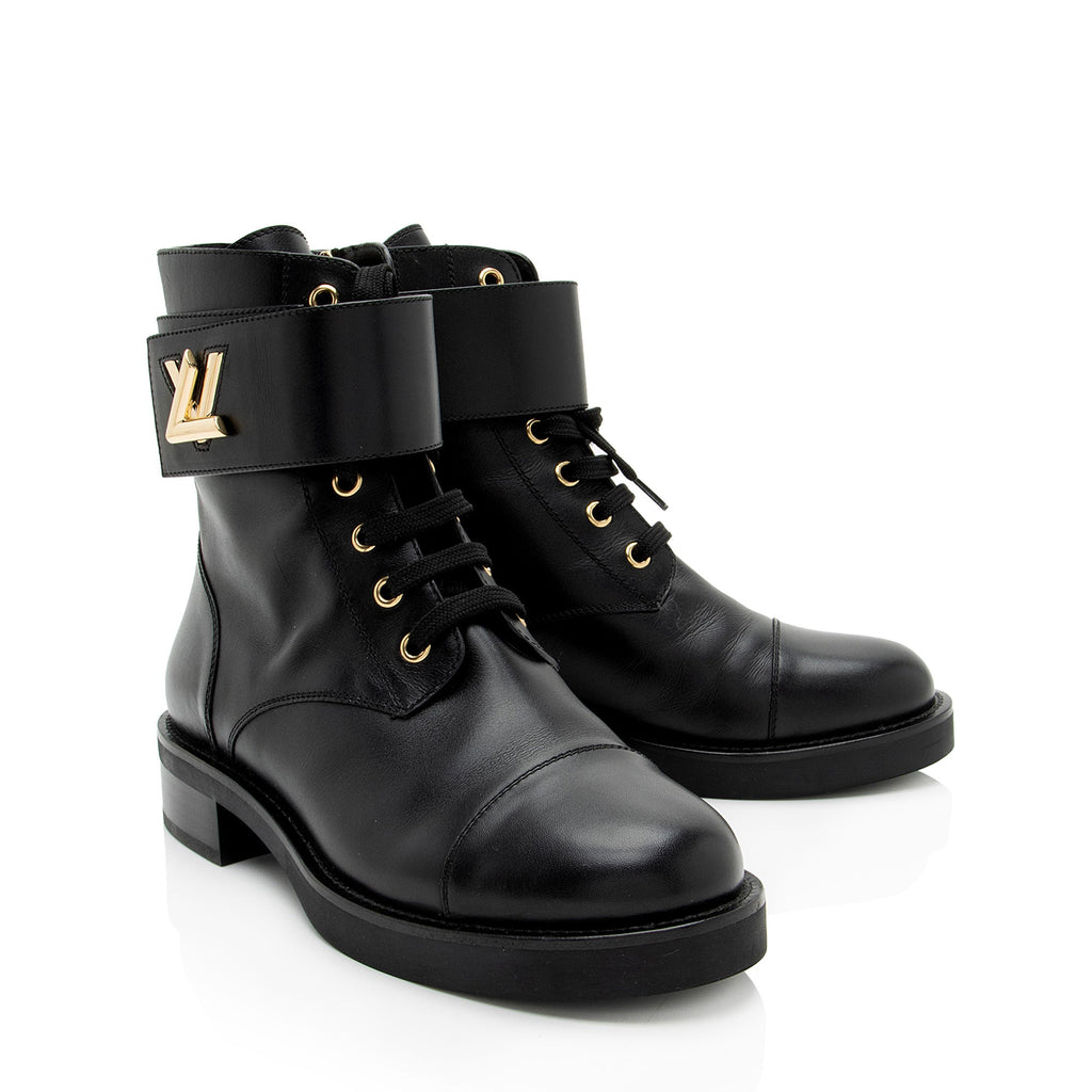 Louis Vuitton Calfskin Wonderland Ranger LV Twist Boots - Size 8.5 / 38.5