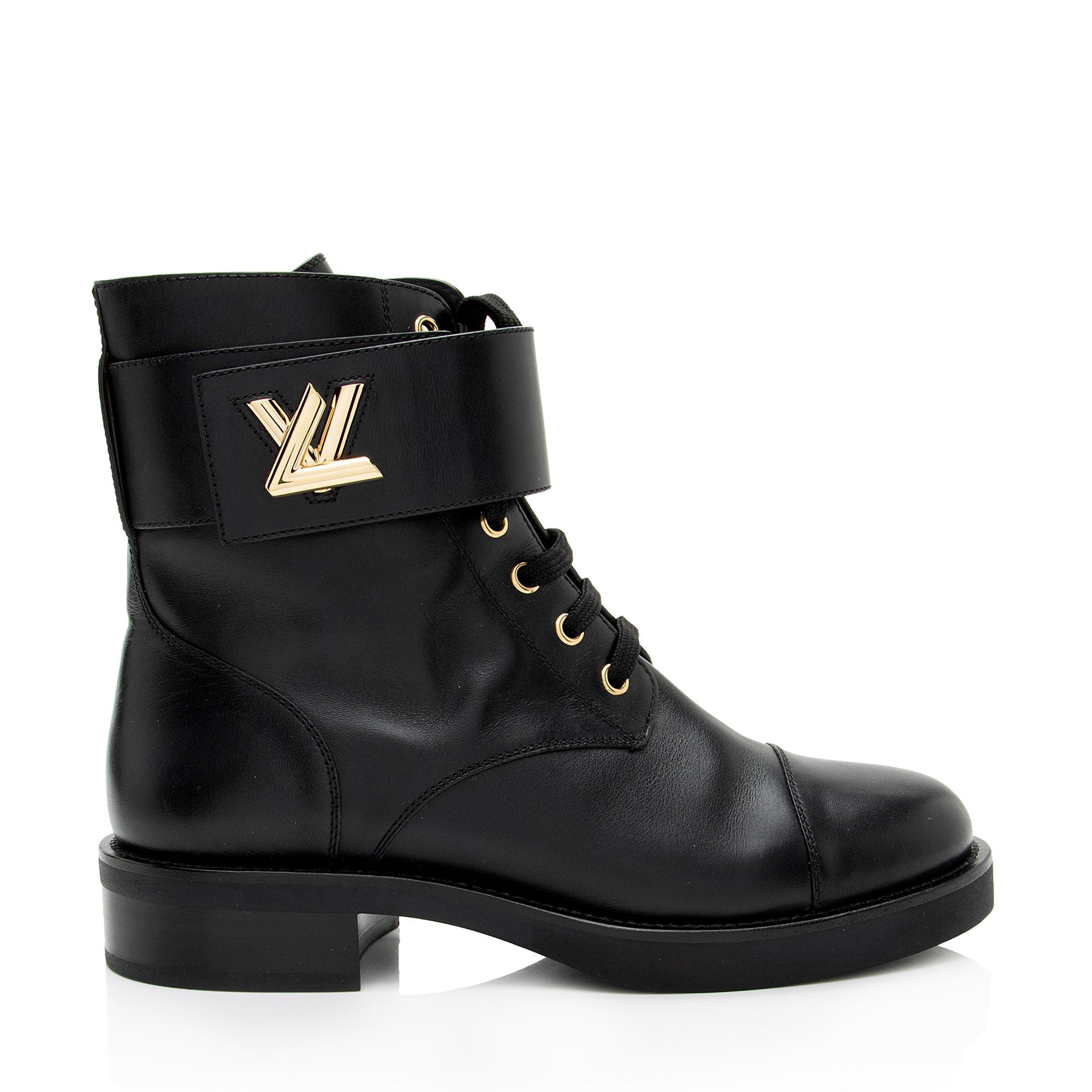 Louis Vuitton Calfskin Wonderland Ranger LV Twist Boots - Size 8.5 / 38.5