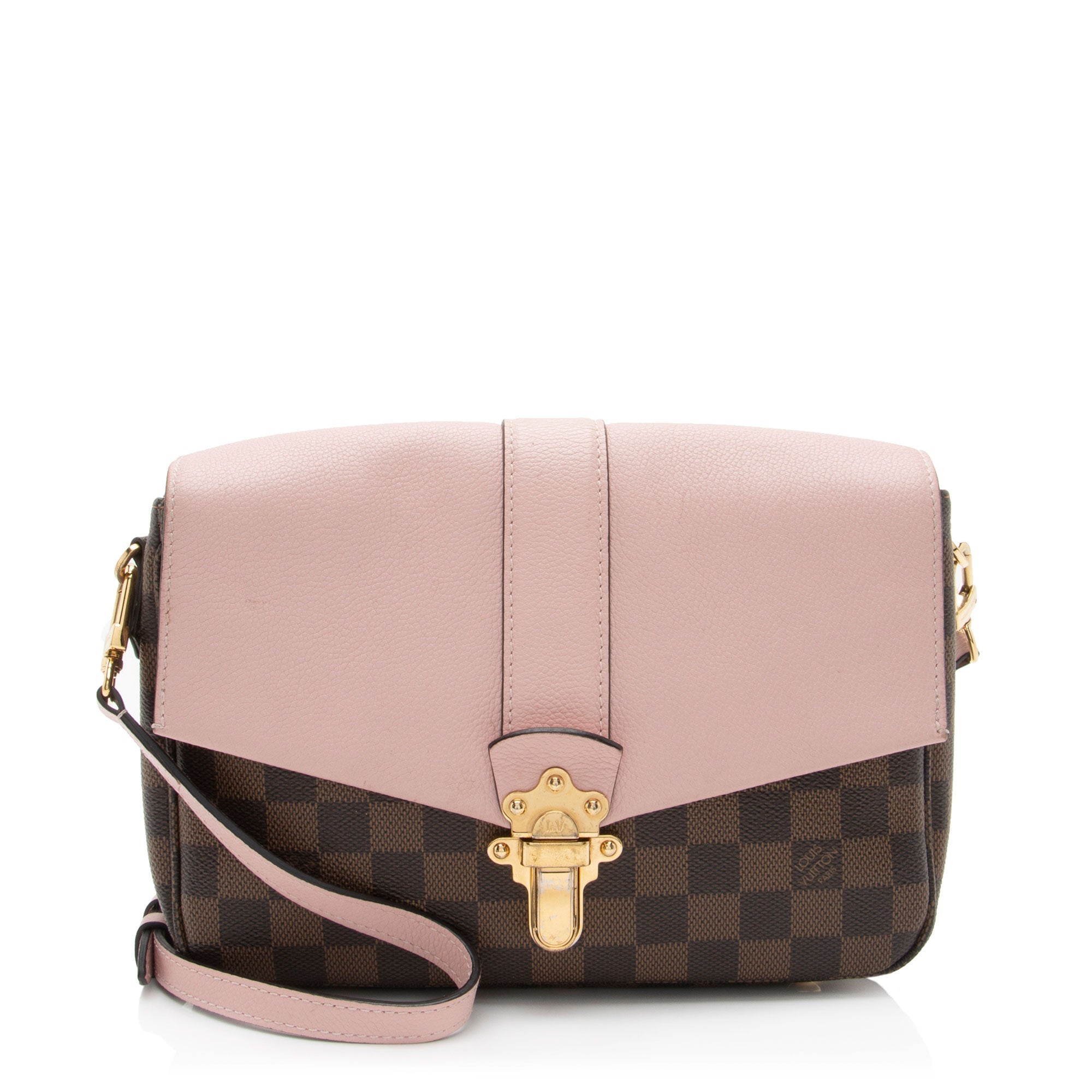 Louis Vuitton Damier Ebene Calfskin Clapton PM Shoulder Bag (SHF-XEo126)