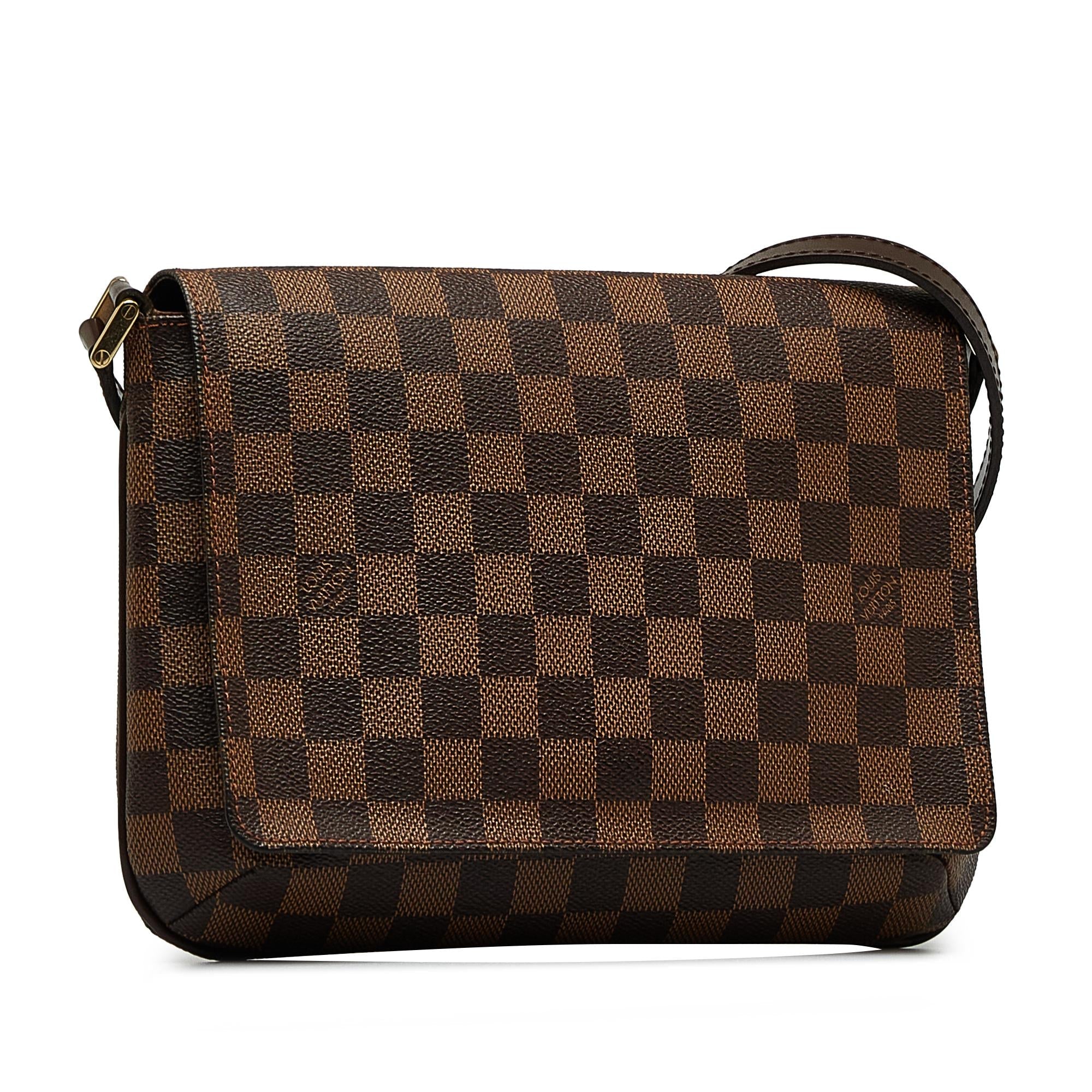 Louis Vuitton Damier Ebene Musette Tango Short Strap (SHG-ot5iHw)
