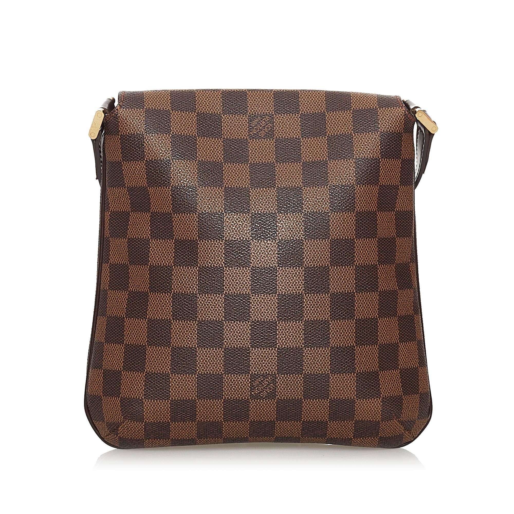 Louis Vuitton Damier Ebene PM Musette Salsa Short Strap (SHG-XwJ0B0)
