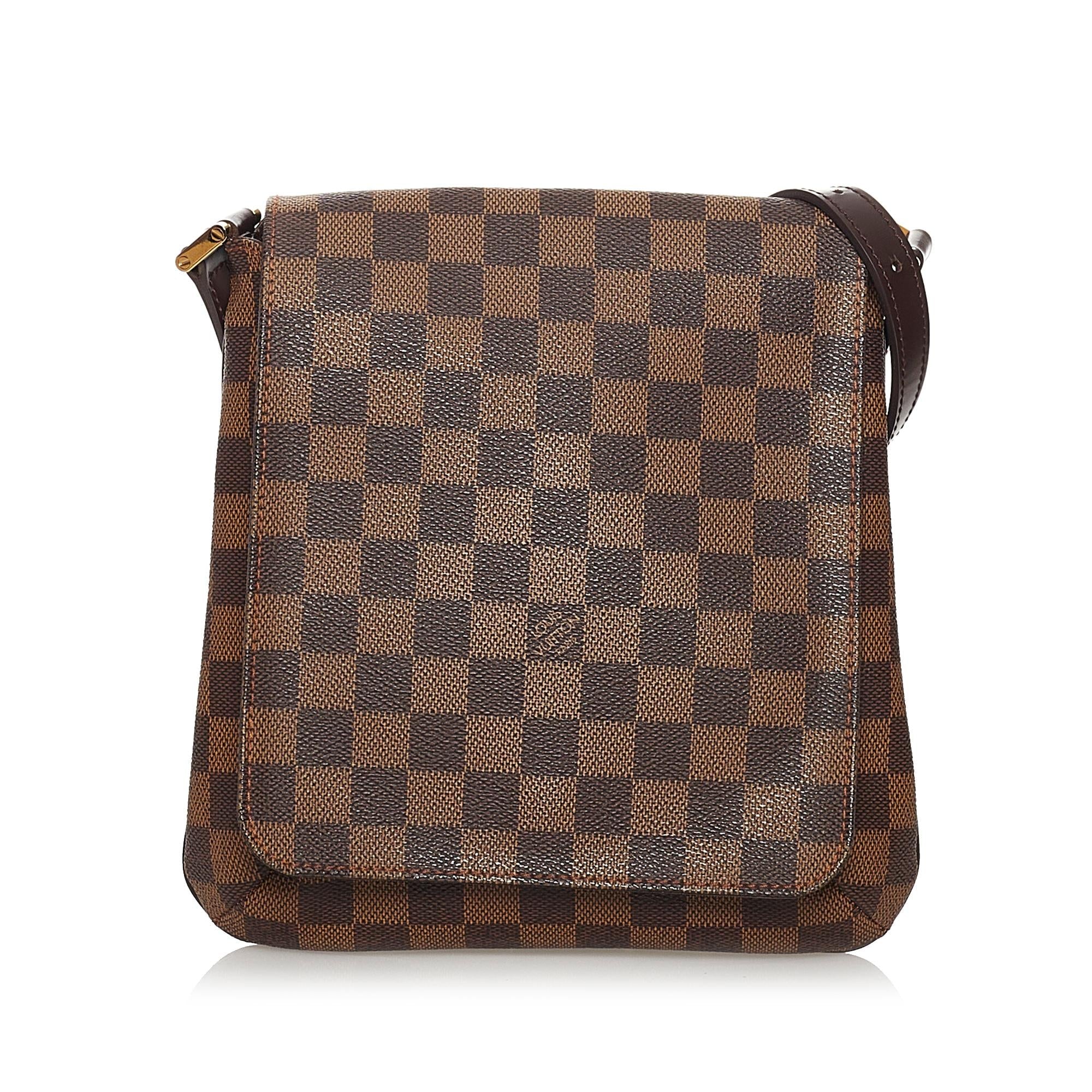 Louis Vuitton Damier Ebene PM Musette Salsa Short Strap (SHG-XwJ0B0)