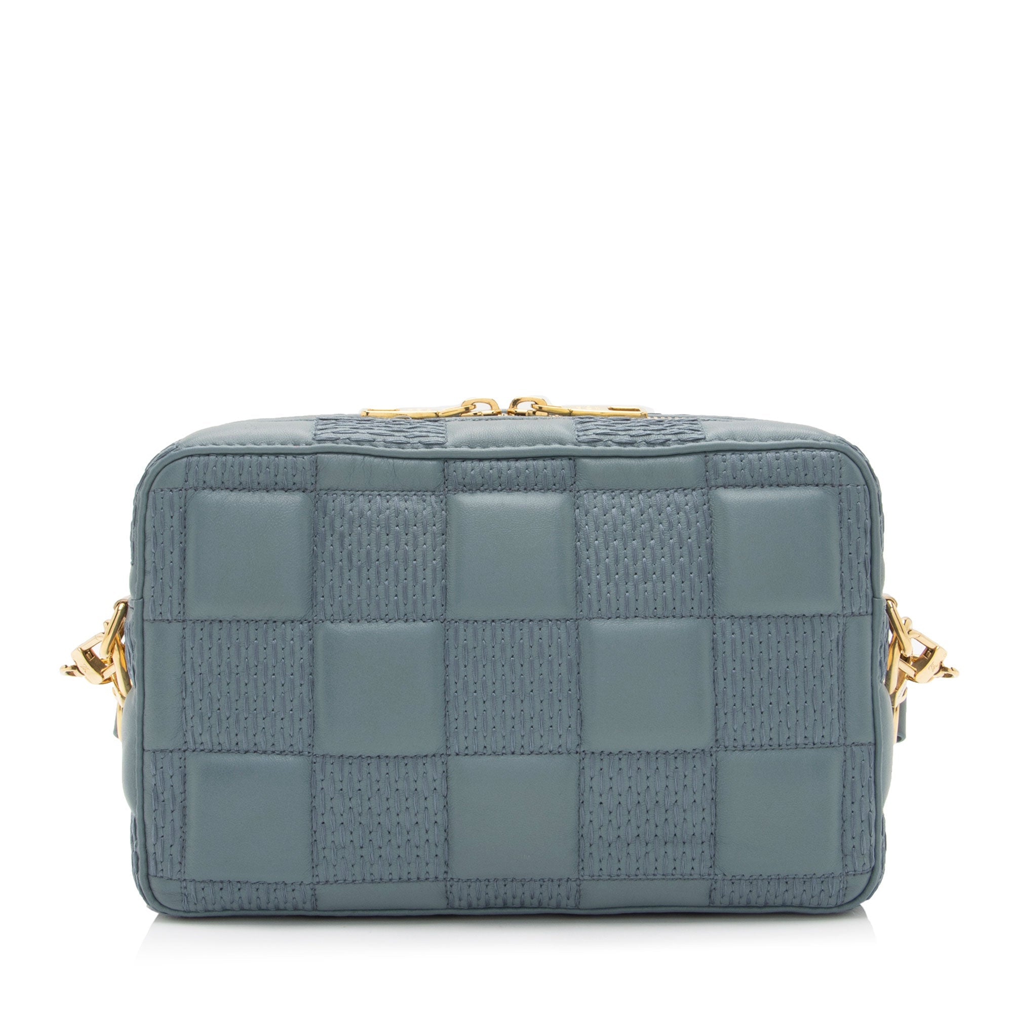 Louis Vuitton Damier Quilt Lambskin Troca PM Shoulder Bag (SHF-uMDcvw)
