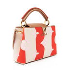 Louis Vuitton Giant Monogram Embroidered Canvas Calfskin Braided Capucines BB Bag (SHF-23587)