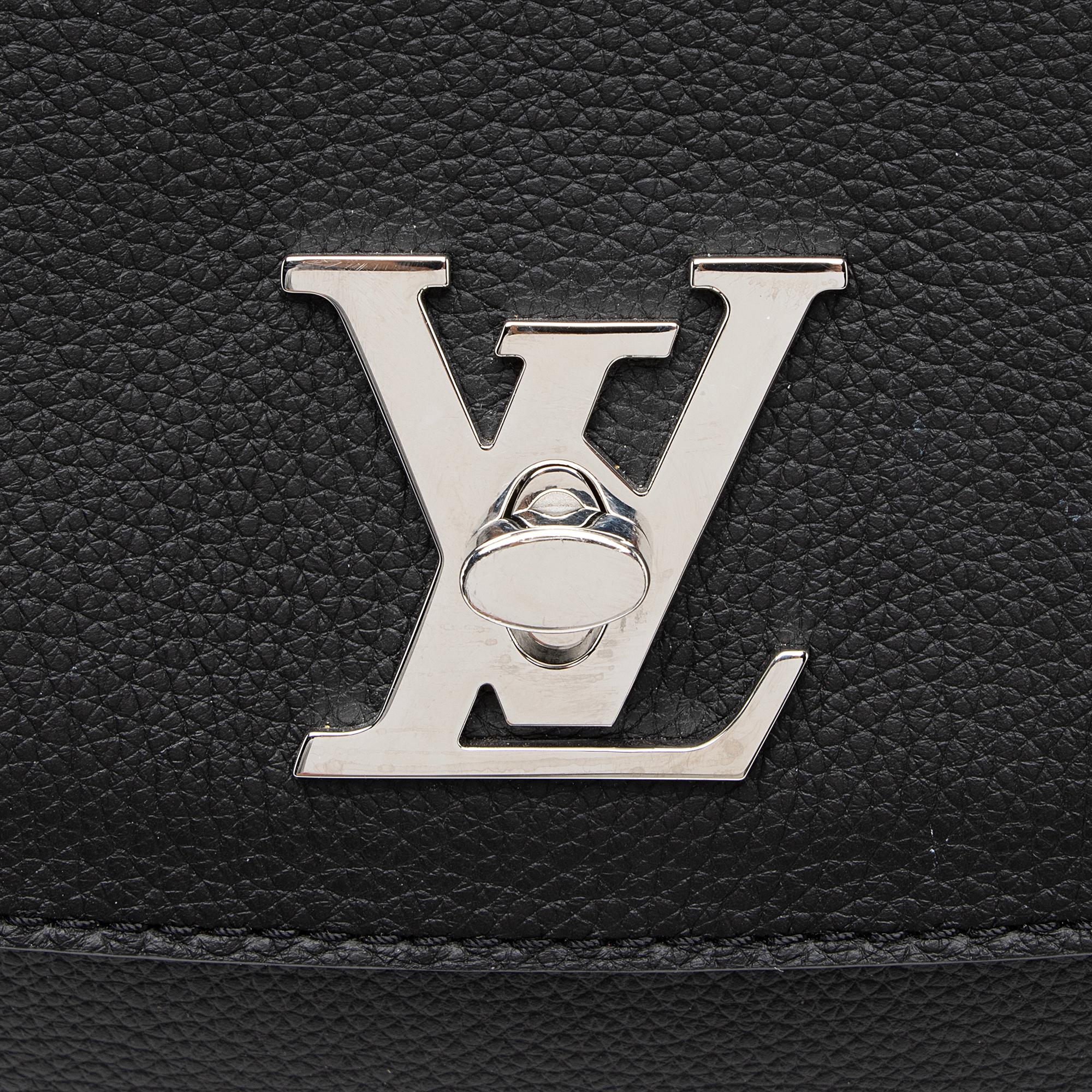 Louis Vuitton Grained Calfskin Lockme Ever MM Satchel (SHF-wlXBsa)