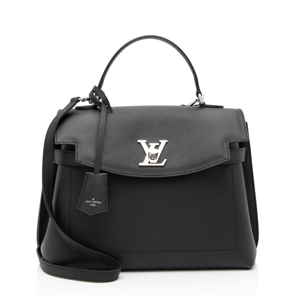 Louis Vuitton Grained Calfskin Lockme Ever MM Satchel (SHF-wlXBsa)
