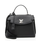 Louis Vuitton Grained Calfskin Lockme Ever MM Satchel (SHF-wlXBsa)