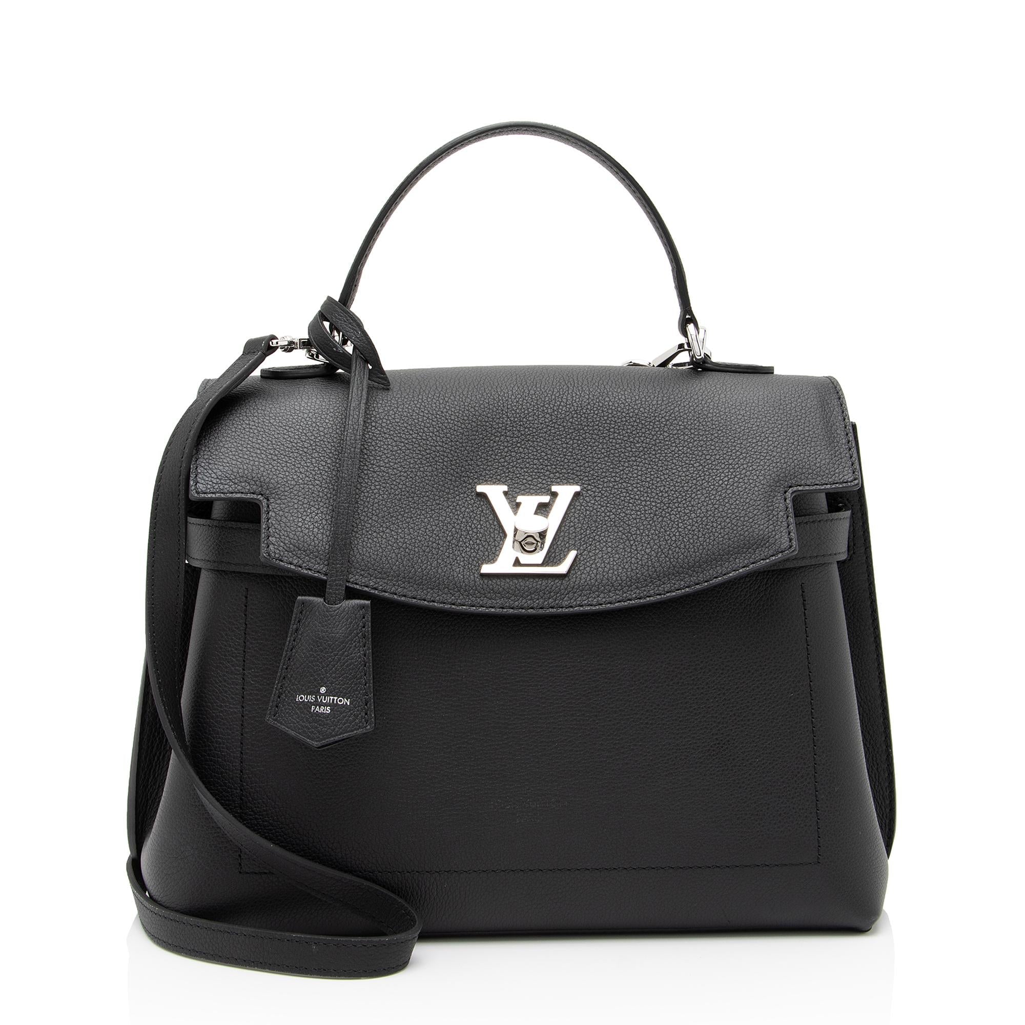 Louis Vuitton Grained Calfskin Lockme Ever MM Satchel (SHF-wlXBsa)