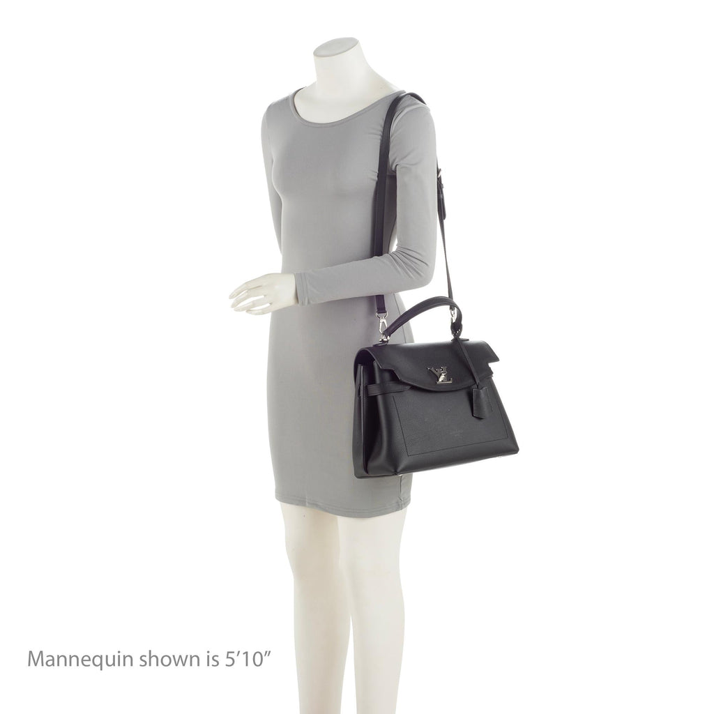 Louis Vuitton Grained Calfskin Lockme Ever MM Satchel (SHF-wlXBsa)