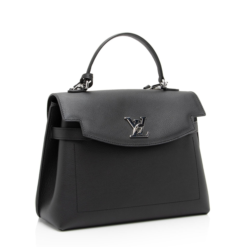 Louis Vuitton Grained Calfskin Lockme Ever MM Satchel (SHF-wlXBsa)