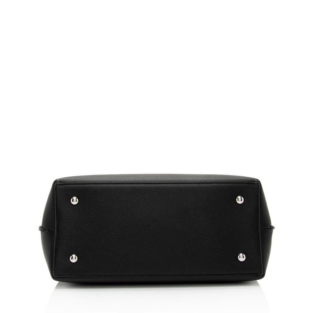 Louis Vuitton Grained Calfskin Lockme Ever MM Satchel (SHF-OiIBfz)