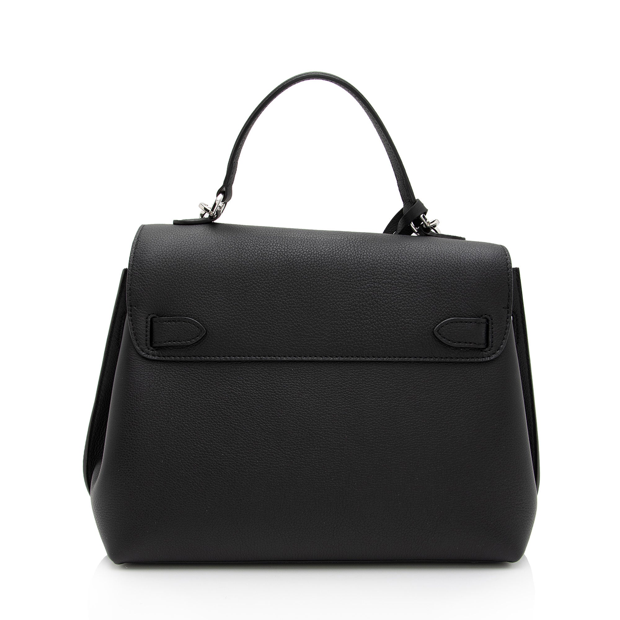Louis Vuitton Grained Calfskin Lockme Ever MM Satchel (SHF-xxWmqD)