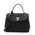 Louis Vuitton Grained Calfskin Lockme Ever MM Satchel (SHF-xxWmqD)