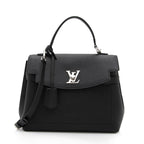 Louis Vuitton Grained Calfskin Lockme Ever MM Satchel (SHF-xxWmqD)