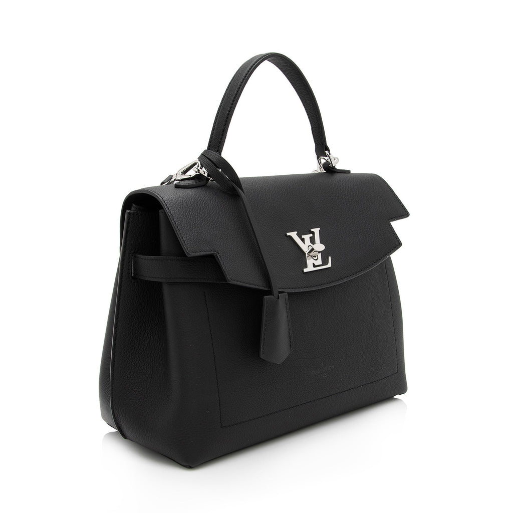 Louis Vuitton Grained Calfskin Lockme Ever MM Satchel (SHF-xxWmqD)