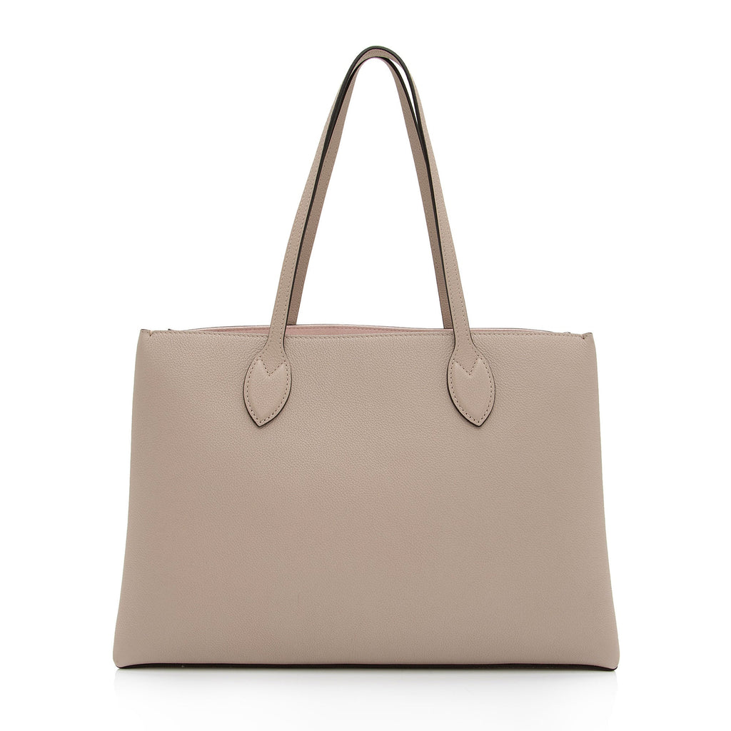 Louis Vuitton Grained Calfskin Lockme Shopper Tote (SHF-rjiNdJ)