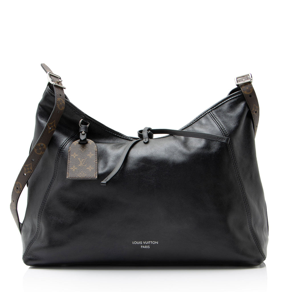 Louis Vuitton Lambskin CarryAll Vibe MM Shoulder Bag