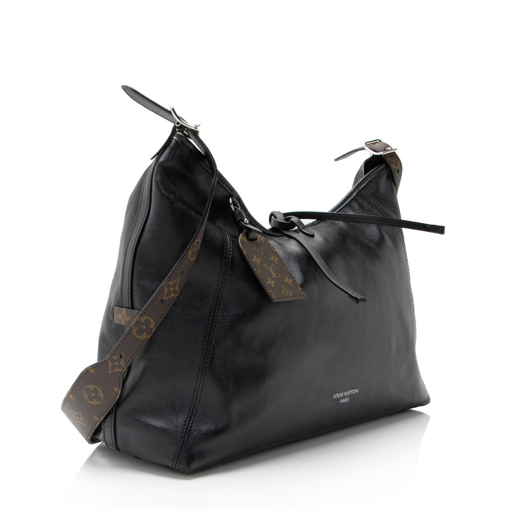 Louis Vuitton Lambskin CarryAll Vibe MM Shoulder Bag