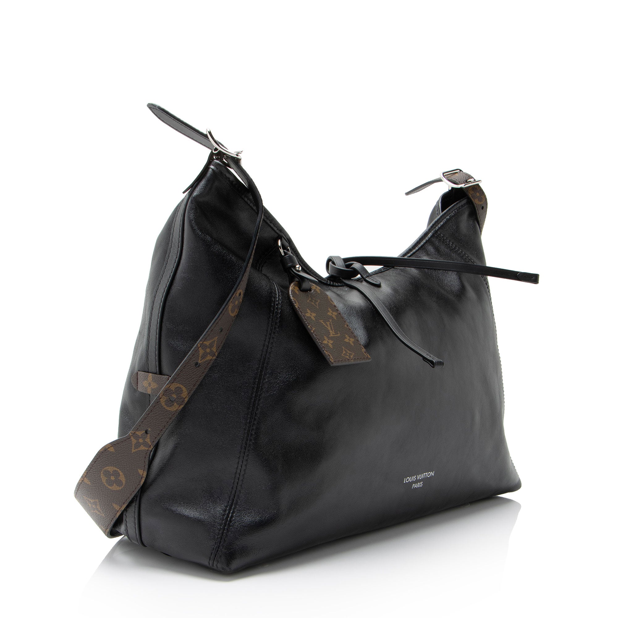 Louis Vuitton Lambskin CarryAll Vibe MM Shoulder Bag