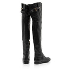 Louis Vuitton Lambskin LV Over the Knee Boots - Size 7.5 / 37.5 (SHF-rbraiU)