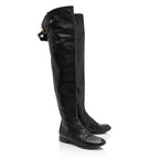 Louis Vuitton Lambskin LV Over the Knee Boots - Size 7.5 / 37.5 (SHF-rbraiU)