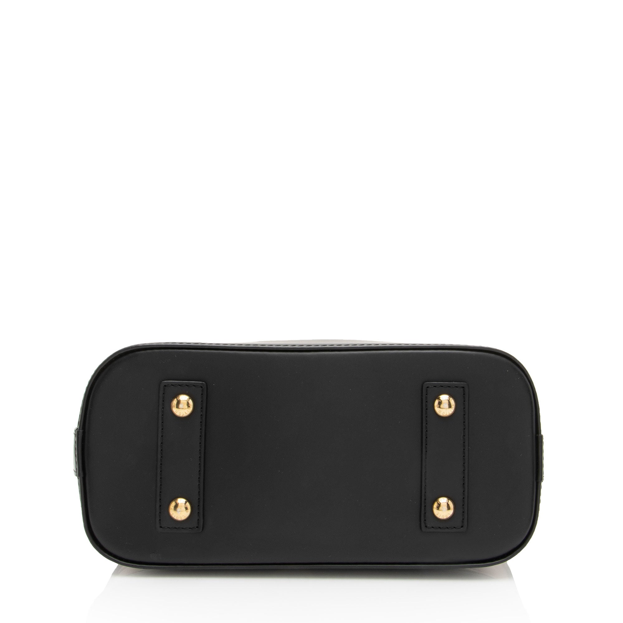Louis Vuitton Lambskin Malletage Alma BB Satchel