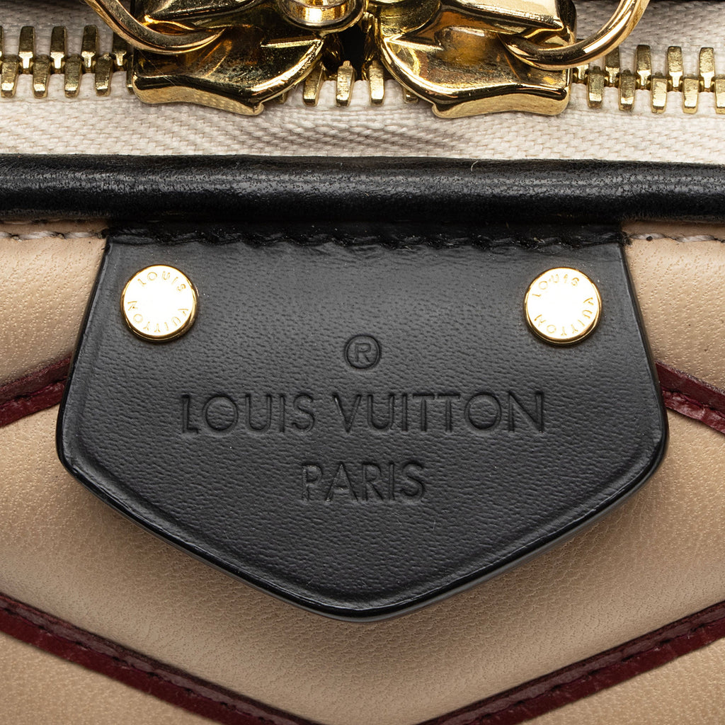 Louis Vuitton Lambskin Malletage Alma BB Satchel