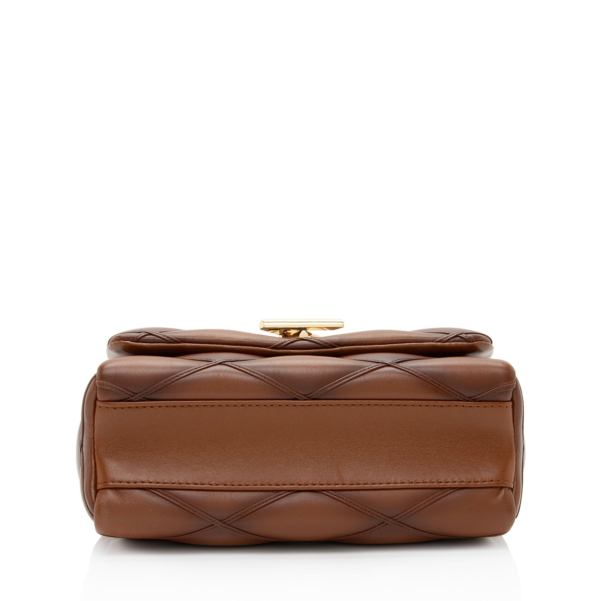 Louis Vuitton Lambskin Malletage GO-14 MM Top Handle (SHF-vVtcbn)