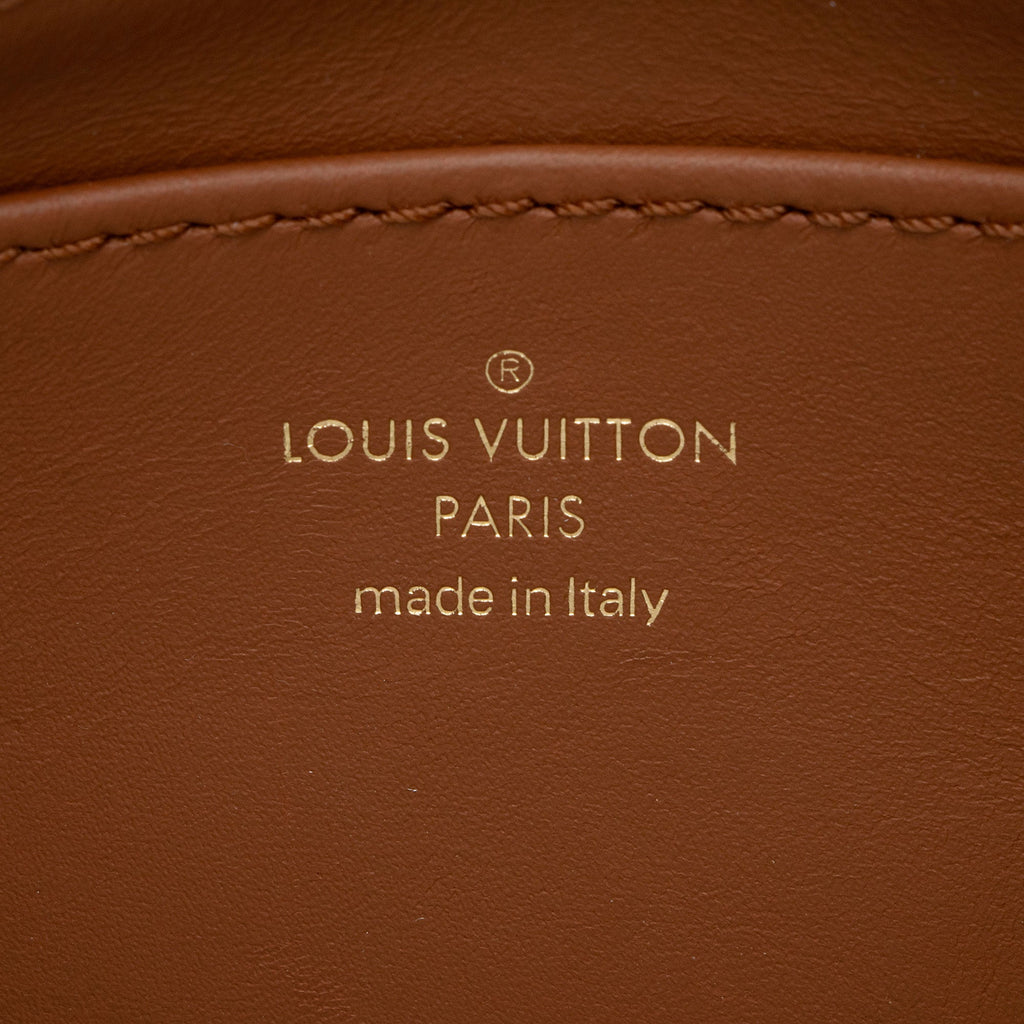 Louis Vuitton Lambskin Malletage GO-14 MM Top Handle (SHF-vVtcbn)
