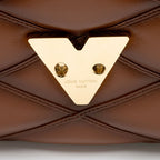 Louis Vuitton Lambskin Malletage GO-14 MM Top Handle (SHF-vVtcbn)