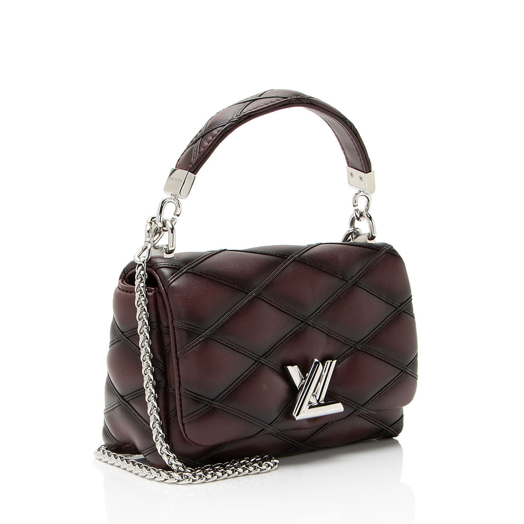 Louis Vuitton Lambskin Malletage GO-14 PM Shoulder Bag