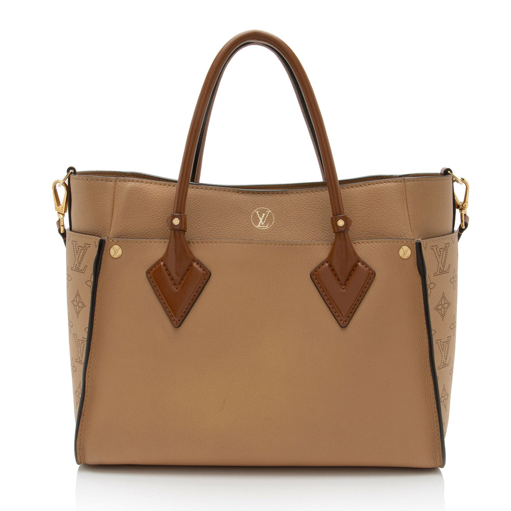 Louis Vuitton Mahina Calfskin On My Side MM Tote (SHF-C4Ei6m)