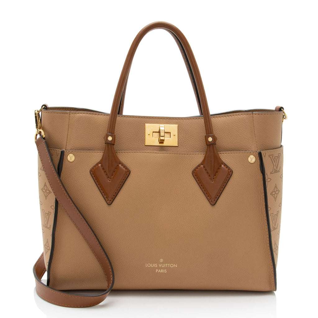 Louis Vuitton Mahina Calfskin On My Side MM Tote (SHF-C4Ei6m)