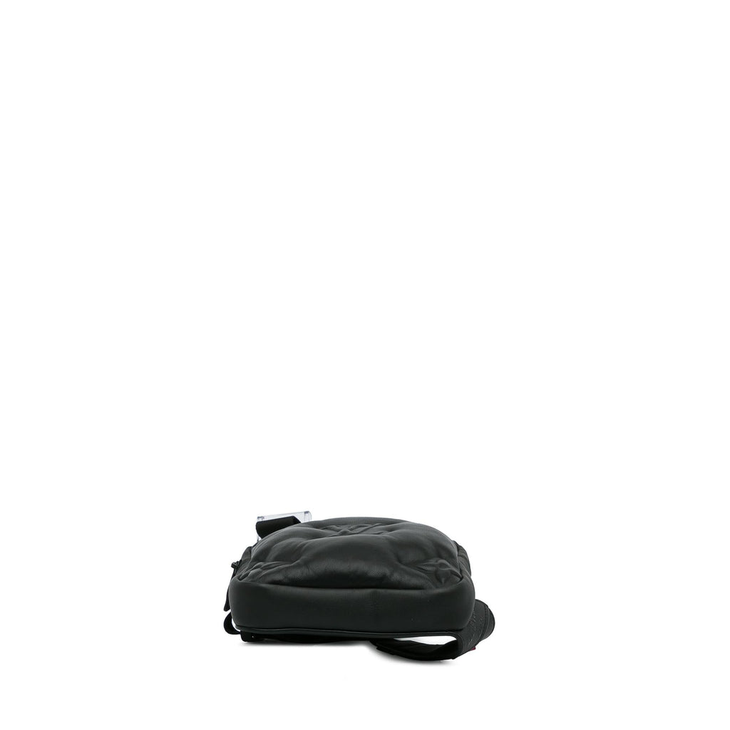 Louis Vuitton Monogram A4 Lambskin Puffer Asymmetrical Sling Bag (SHG-pGV6sE)