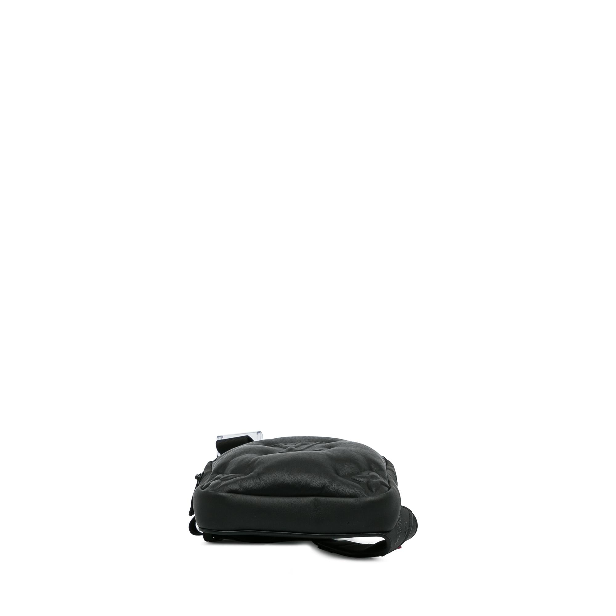 Louis Vuitton Monogram A4 Lambskin Puffer Asymmetrical Sling Bag (SHG-pGV6sE)
