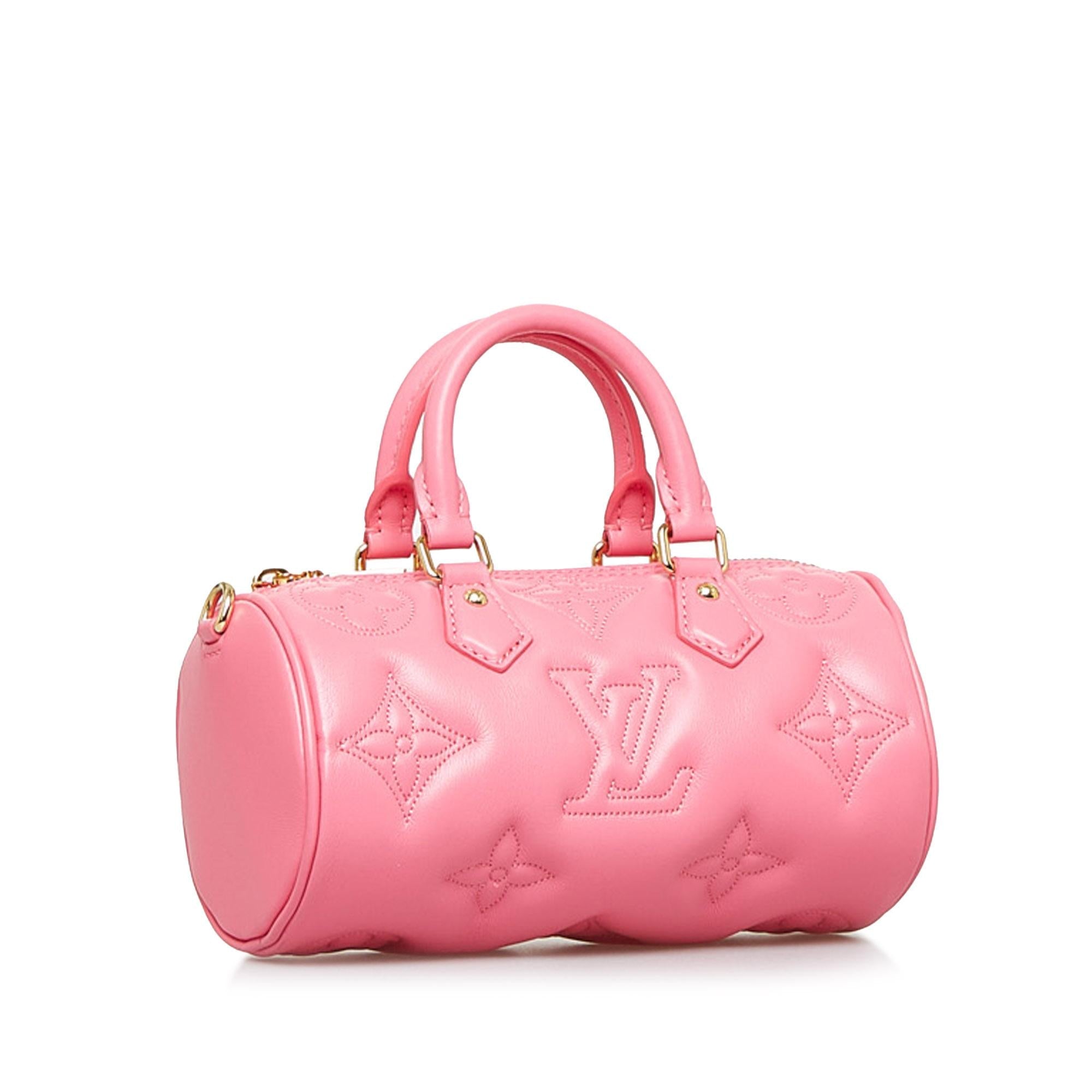 Louis Vuitton Monogram Calfskin Bubblegram Papillon BB (SHG-Roo25U)