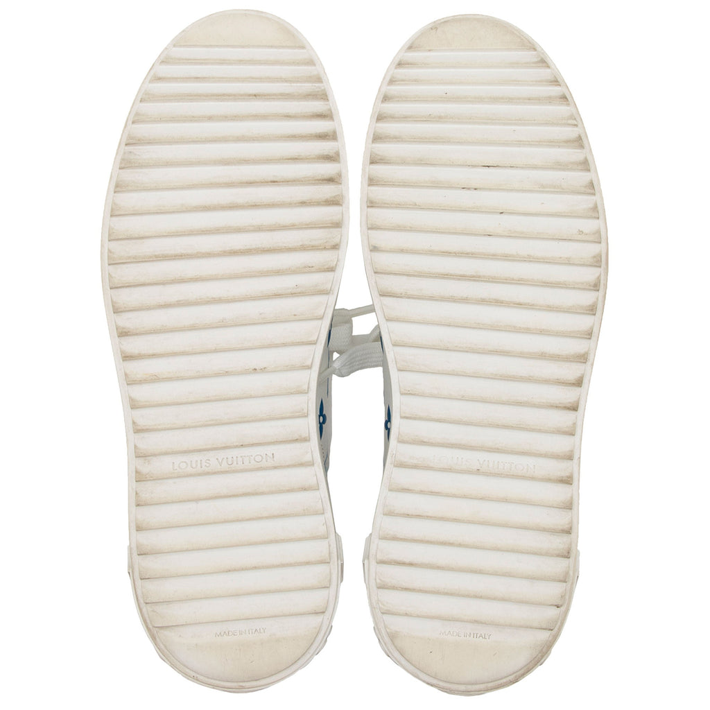 Louis Vuitton Monogram Calfskin Time Out Sneakers - Size 7.5 / 37.5 (SHF-gJzUEp)