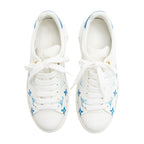 Louis Vuitton Monogram Calfskin Time Out Sneakers - Size 7.5 / 37.5