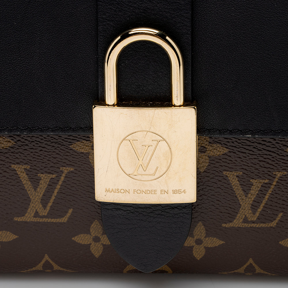 Louis Vuitton Monogram Canvas Calfskin Locky BB Satchel (SHF-BM8gZ0)