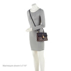 Louis Vuitton Monogram Canvas Calfskin Locky BB Satchel (SHF-BM8gZ0)