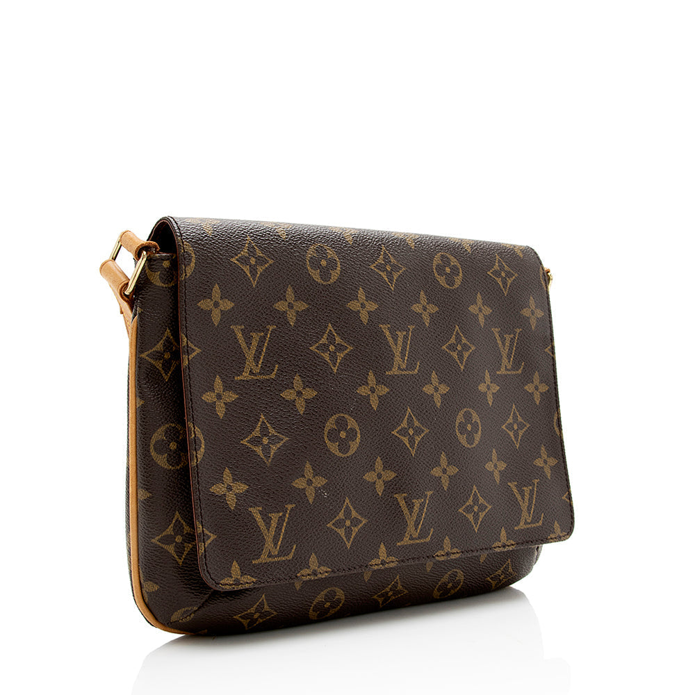 Louis Vuitton Monogram Canvas Musette Tango Shoulder Bag (SHF-187423)